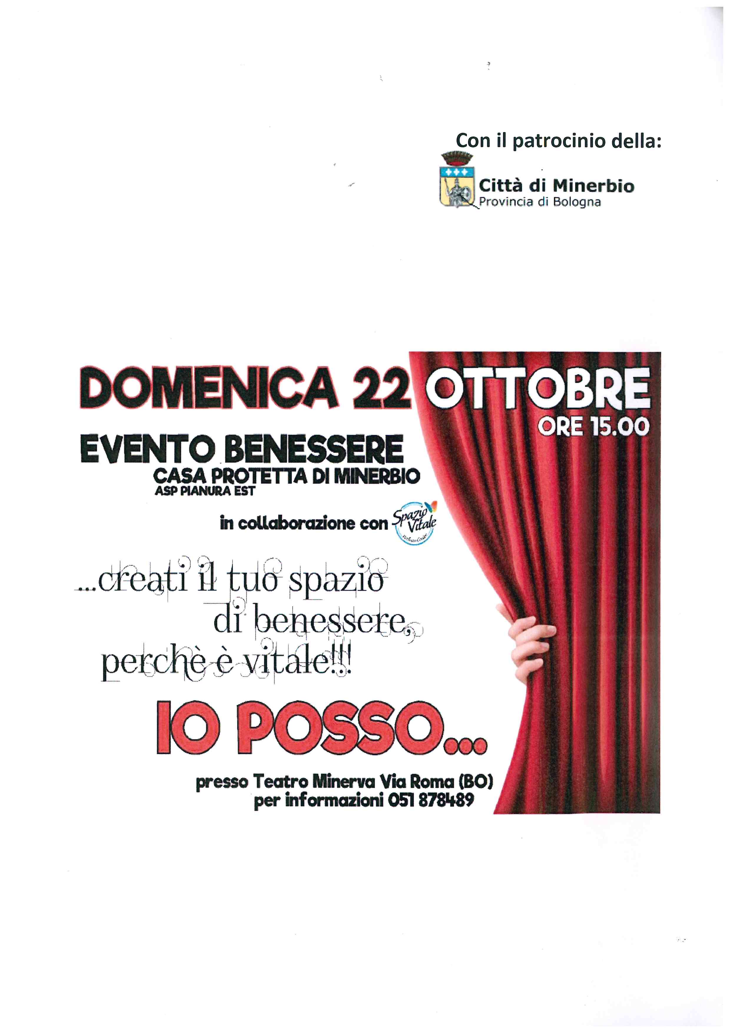 EVENTO BENESSERE  CASA PROTETTA DI MINERBIO 22.10.2017