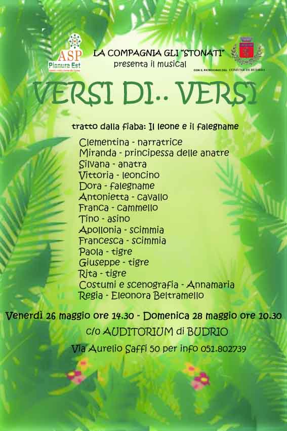 VERSI DI........VERSI 26.05.2017 E 28.05.2018